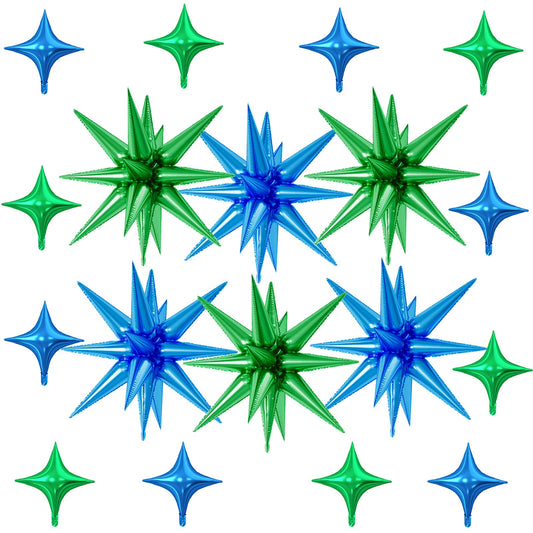 FunHot explosion star balloons blue 22 inch ideal centerpiece