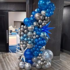 FunHot macaron blue balloon adds playful touch to arches