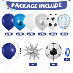 FunHot metallic blue latex balloons add shine to celebrations