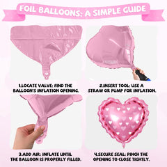 FunHot white heart latex balloons brighten arches and centerpieces with soft contrast.