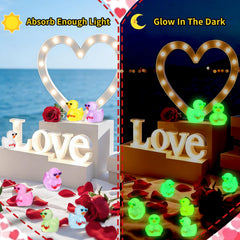 FUNID tiny glow ducks brighten desktop decor and nighttime ambiance