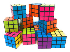 Funiverse bulk 24-pack 3x3 puzzle cubes with bright colors for classroom and party use
