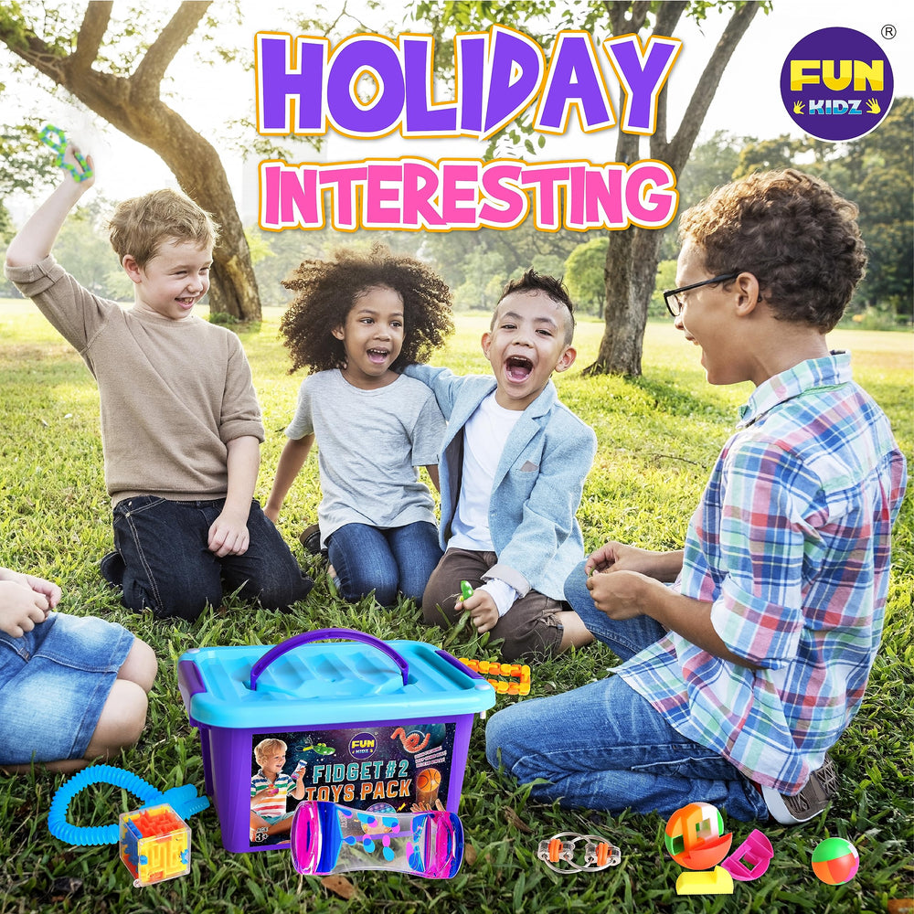 FUN KIDZ family activity set invites parents and kids to play together.