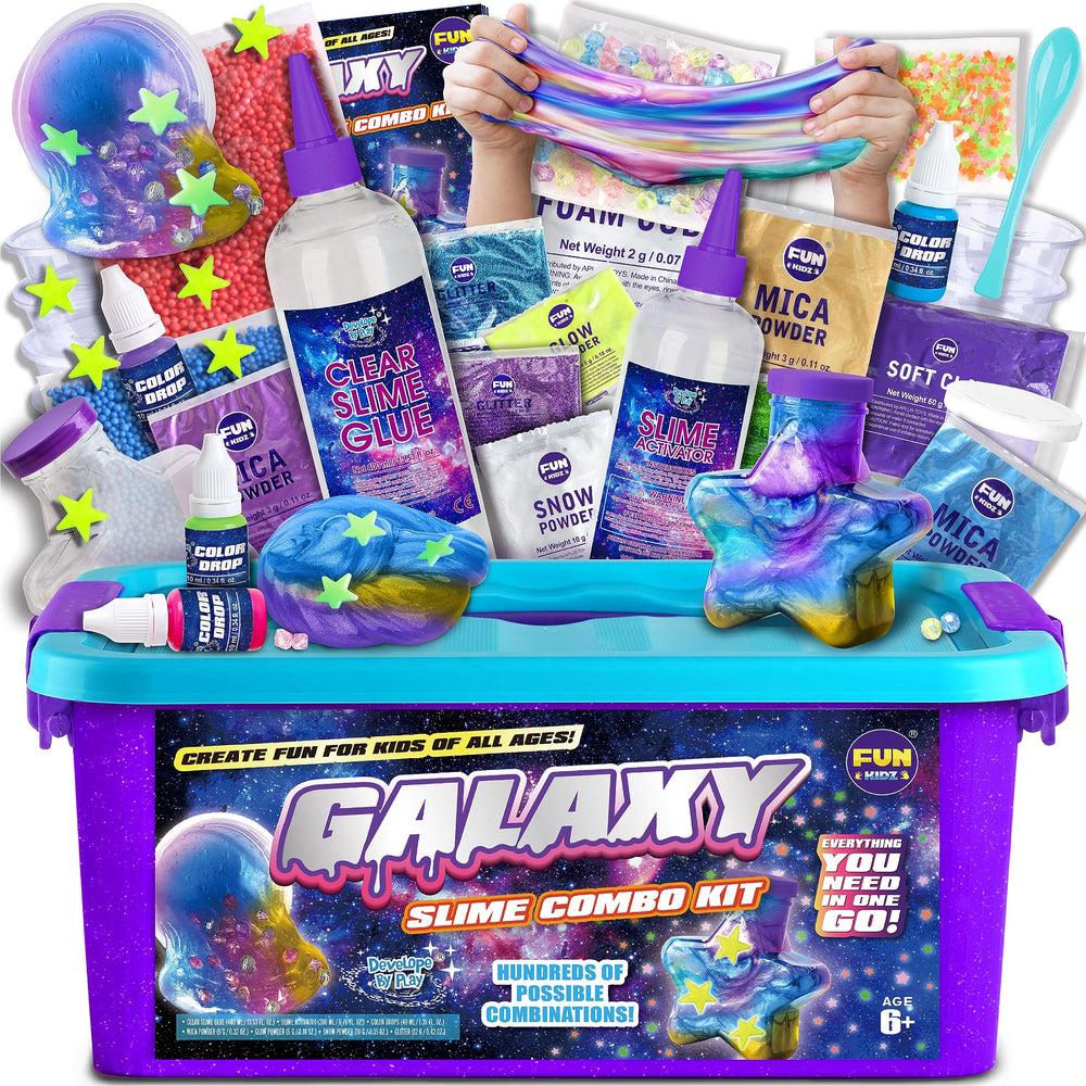 FUN KIDZ galaxy slime kit packaging ready for gifting and creativity