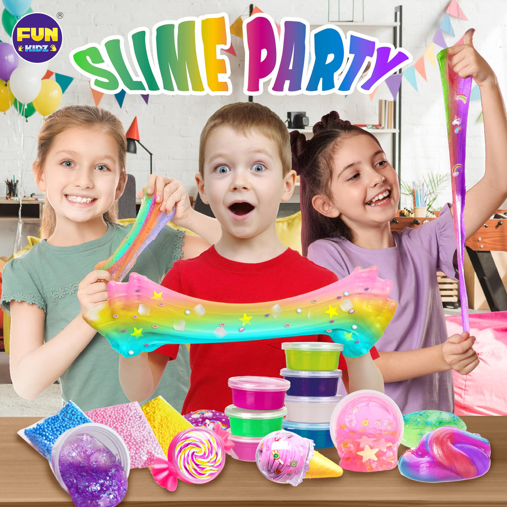FunKidz ice cream butter slime delivers creamy, soft textures.