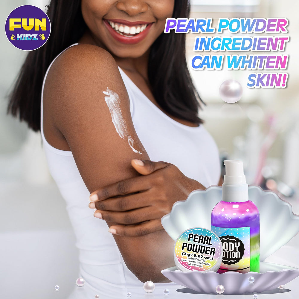 FunKidz Kid Body Lotion Making Kit — experience a fragrant, child-friendly lotion on the skin.