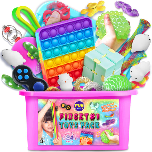 FUN KIDZ mystery sensory fidget pack box for kids on the go