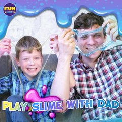 FunKidz neon glitter slime with color drops creates eye-catching effects.