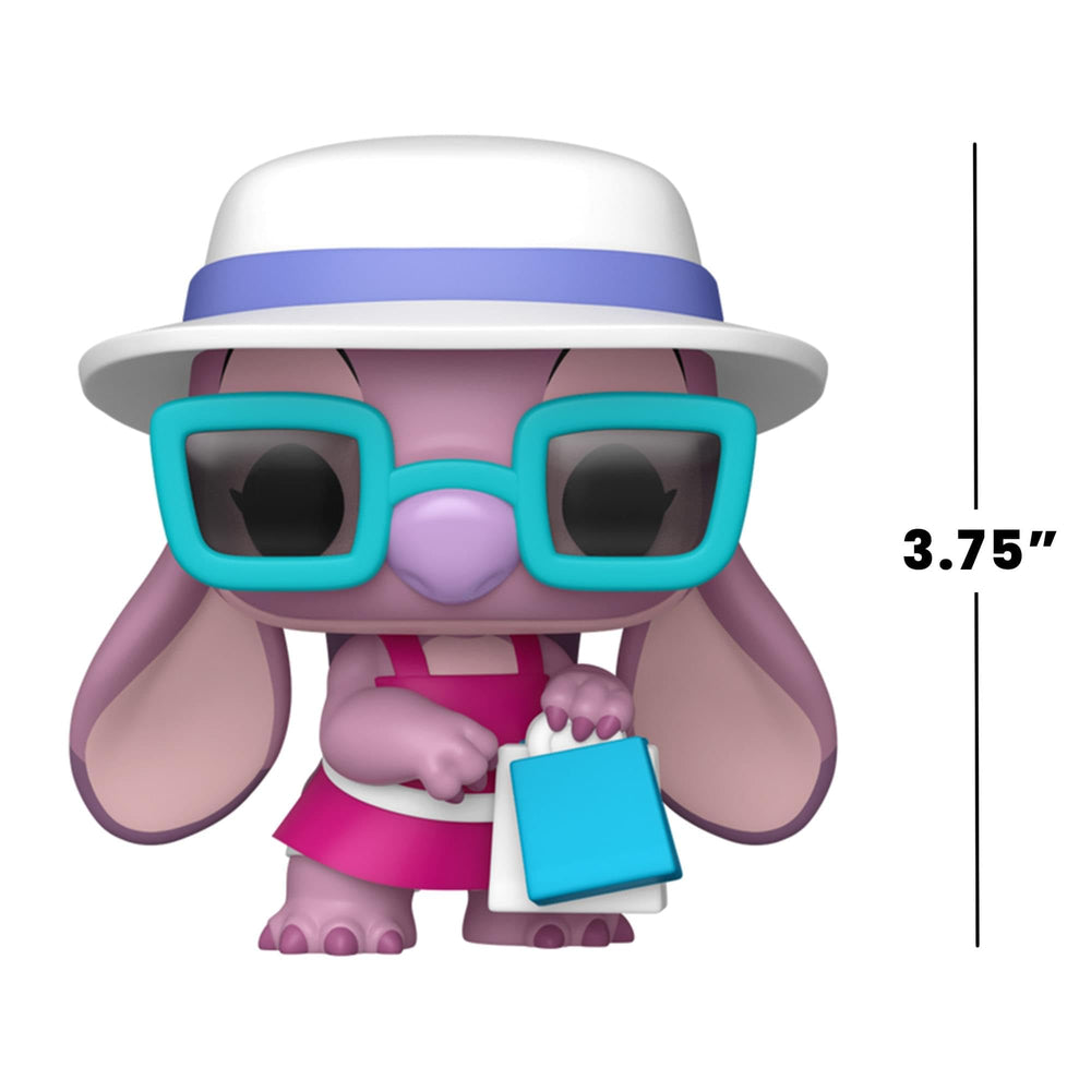 Funko Angel with Bags from Lilo & Stitch, window box packaging ready for gifting.