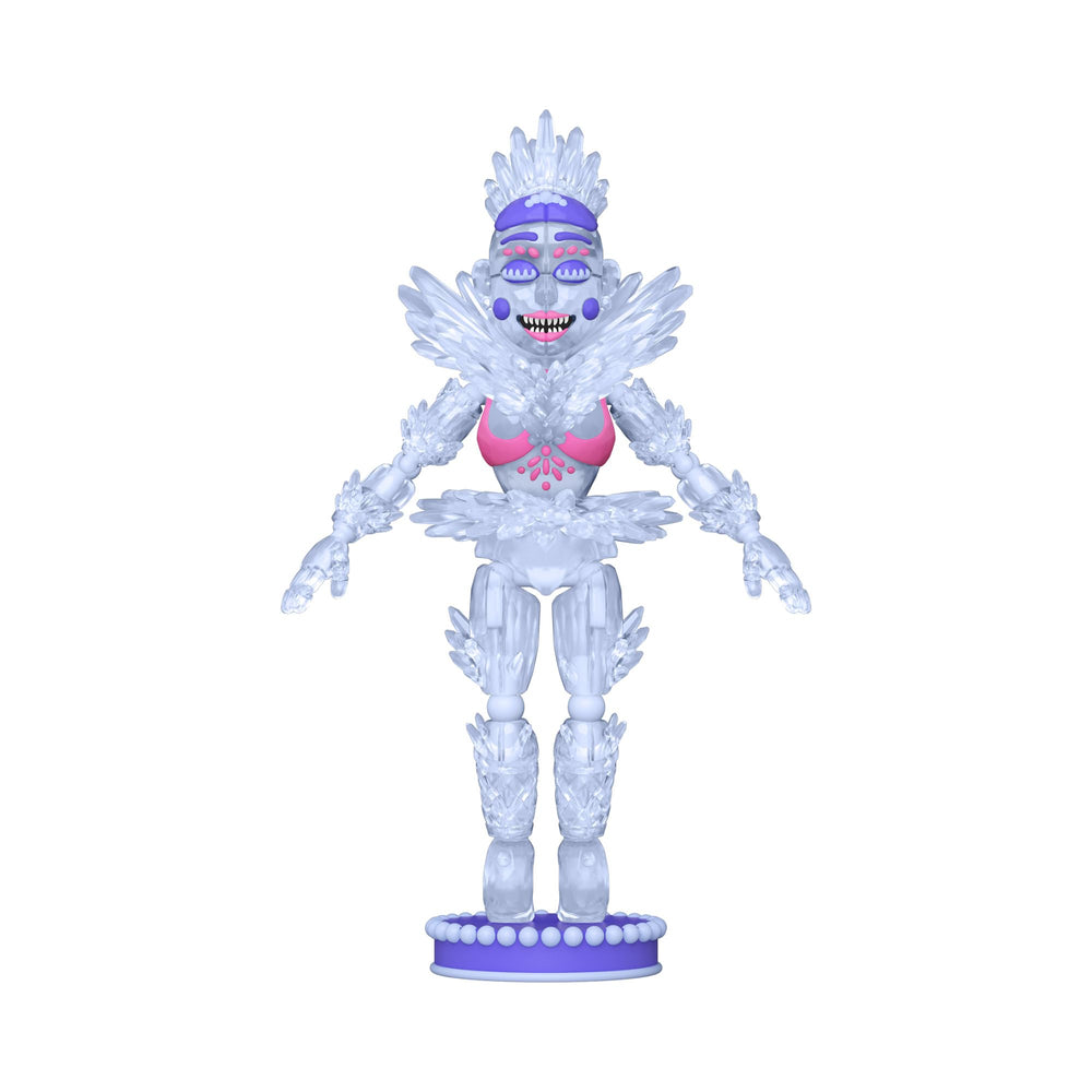 Funko Arctic Ballora face closeup captures character in display.