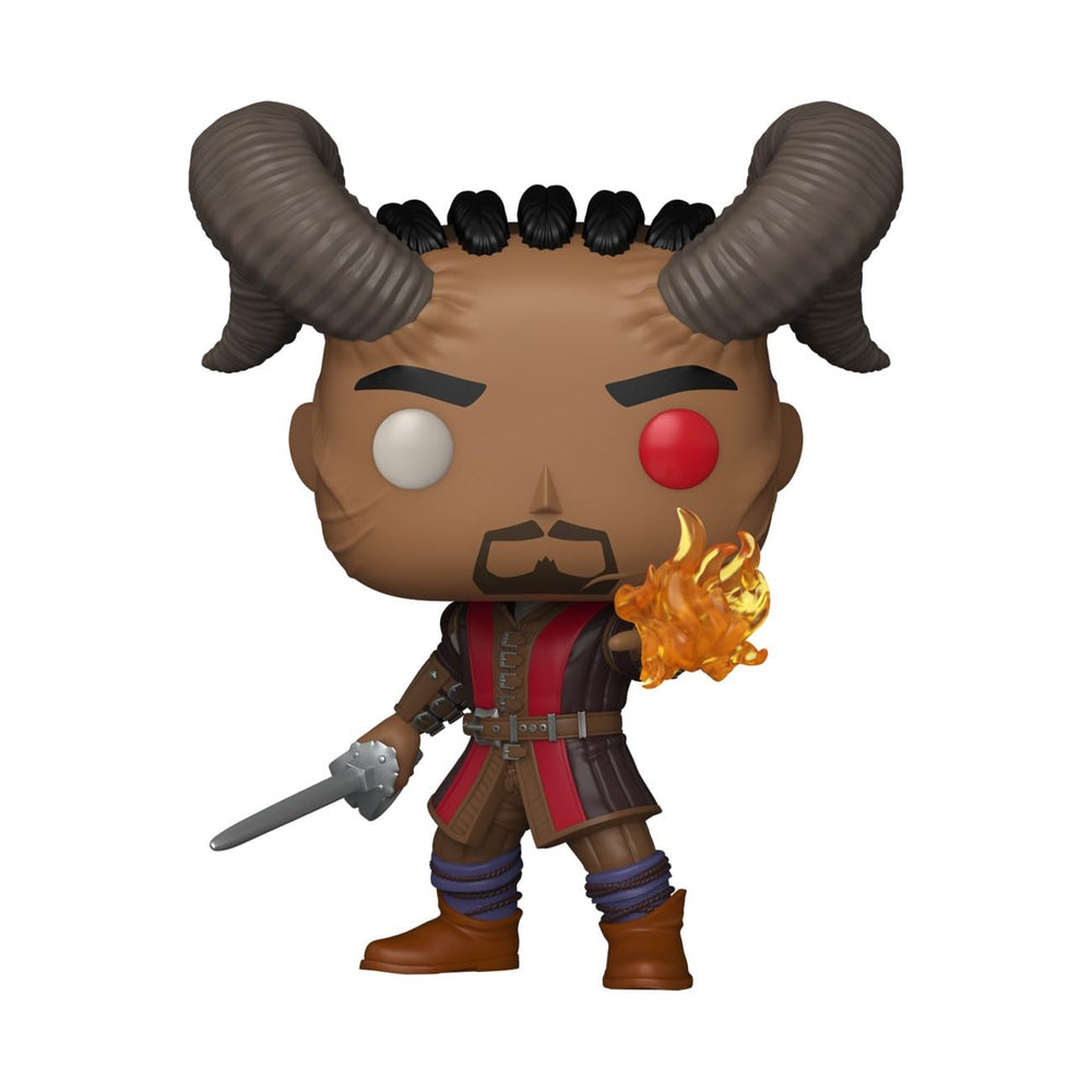 Funko Wyll figure back view highlighting detailed cape for collectors.