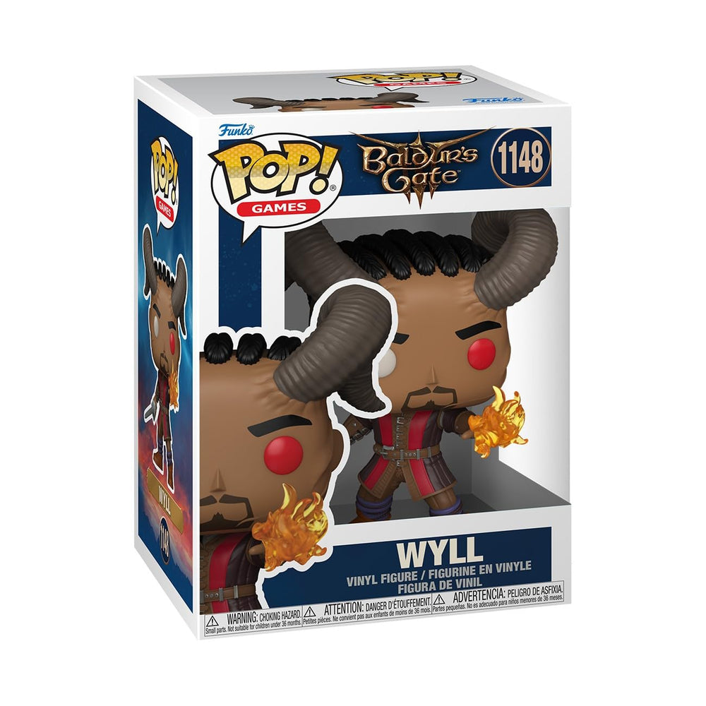 Funko Wyll figure front view for Baldur's Gate 3 collection and display.