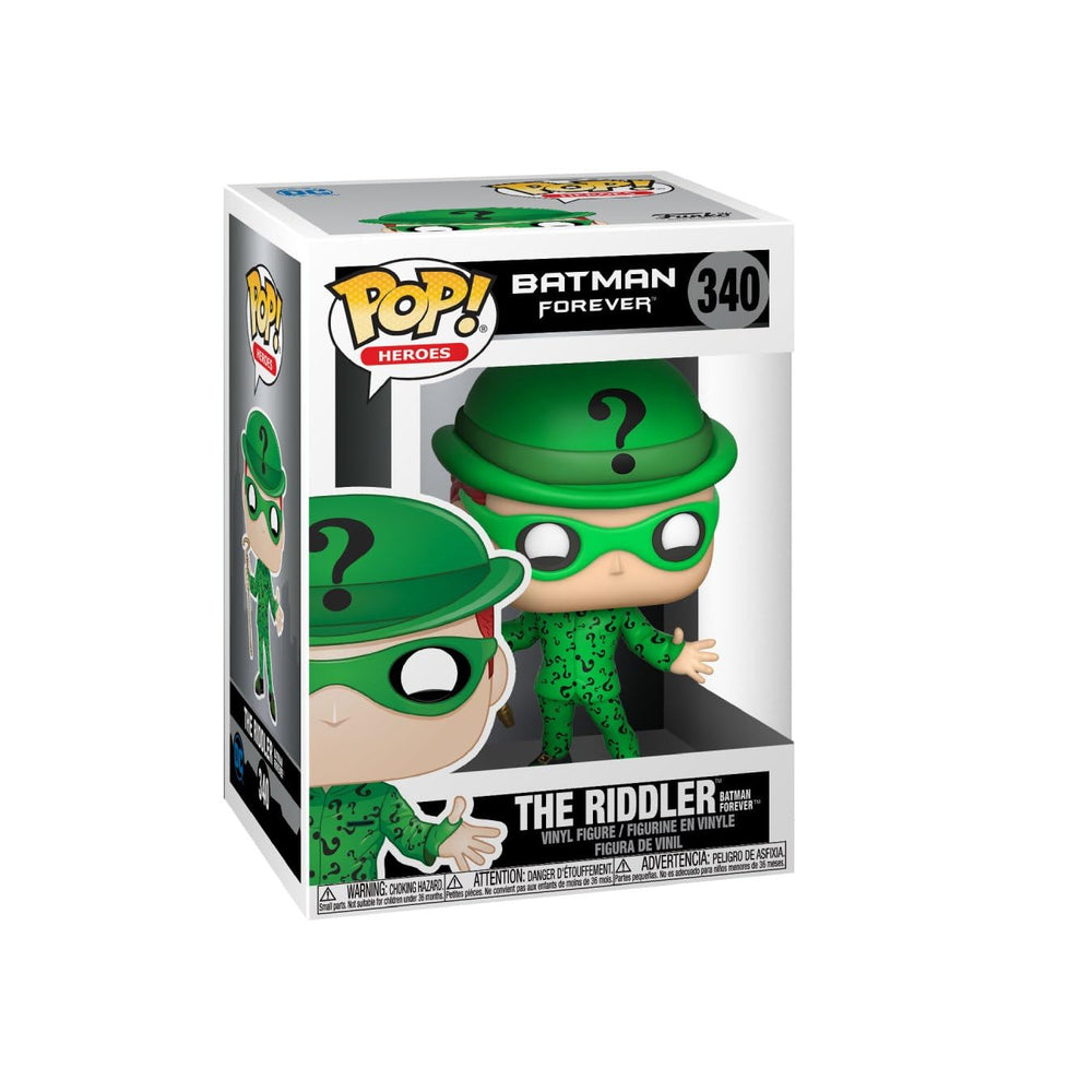 Funko Pop Batman Forever Riddler front view, ideal for display.