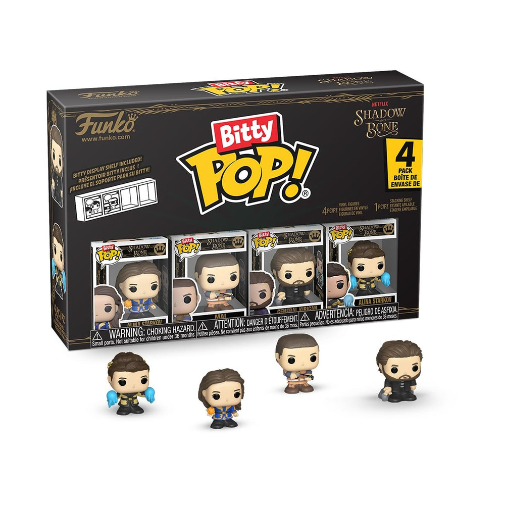 Funko Bitty Netflix Alina Starkov gold kefta figure for stylish display.