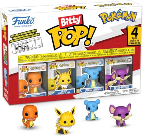 Funko Bitty Pokemon Jolteon 0.9-inch figure fits compact shelves and displays.