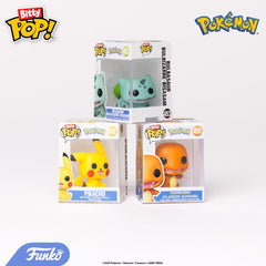 Shelf-ready Bitty Pokemon display with collectable mini figures.