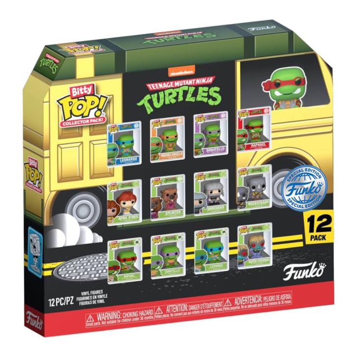 Funko Bitty Pop! 8-Bit Leonardo figure adds retro charm to your TMNT collection.