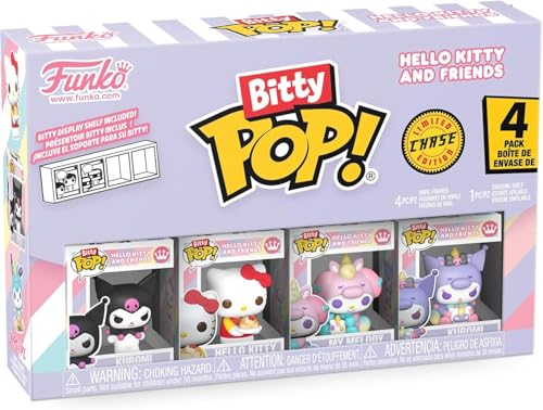 Funko Bitty Hello Kitty Dessert figure enhances shelf display with sweet charm