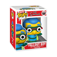 Funko Bitty Simpsons 0.9-inch tall figures on compact shelves.