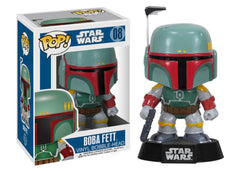 Funko Boba Fett vinyl figure for desk display and collection.