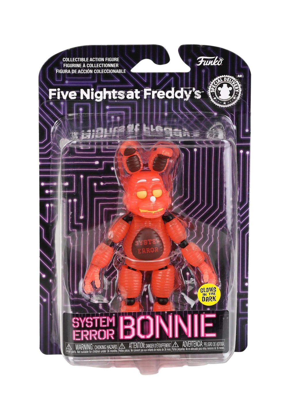 Funko Bonnie System Error glow-in-the-dark figure for striking display
