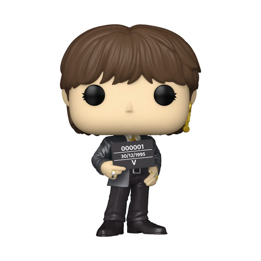 Funko Pop Rocks BTS V front view display, a high-quality collectible for shelves