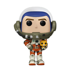Funko Buzz Lightyear with Sox ready for adventurous shelf display.