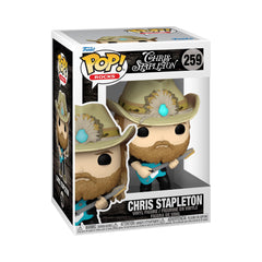 Funko Pop! Rocks Chris Stapleton front view for display and collector joy.