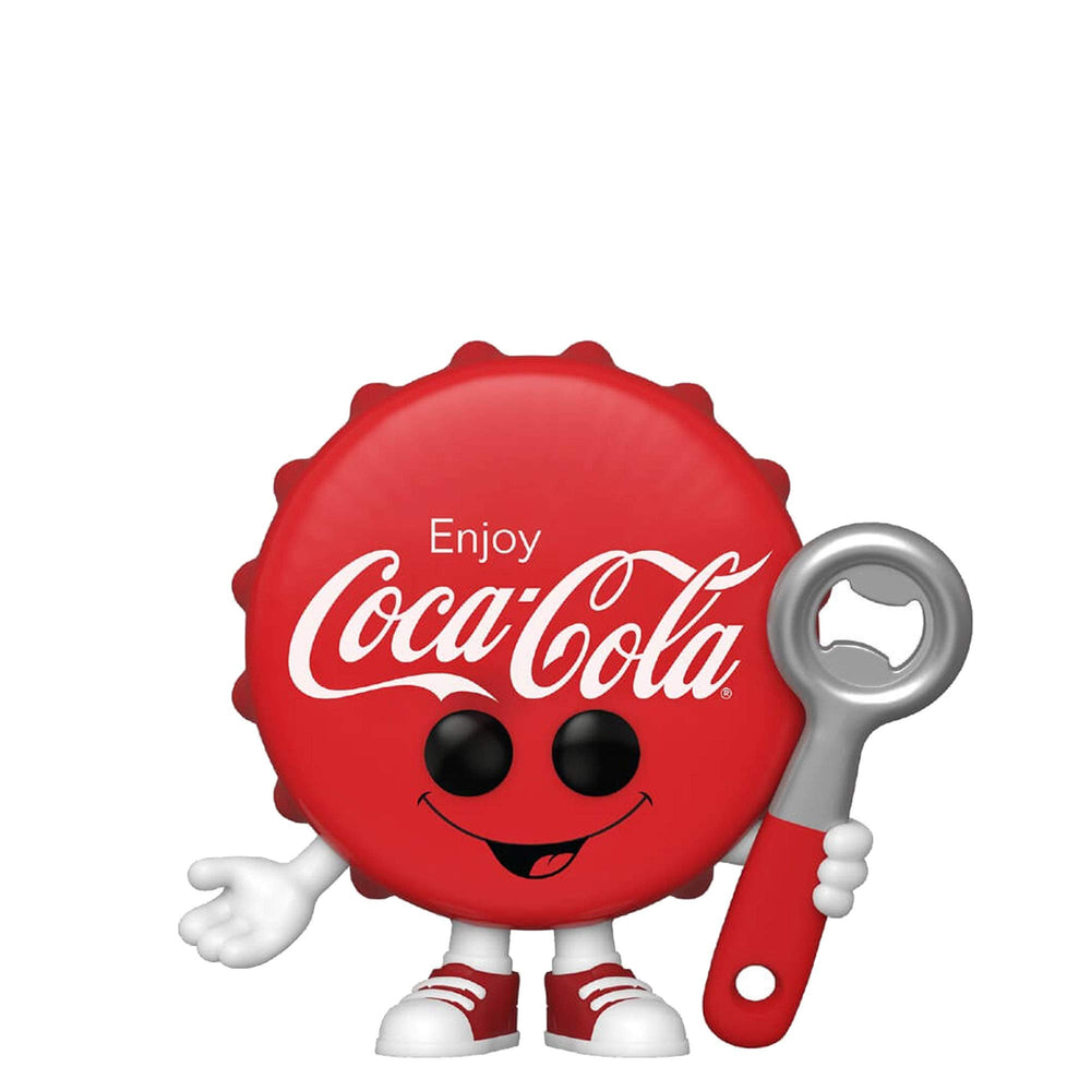 Funko Coca-Cola Bottle Cap in window box, ideal display piece for shelves.