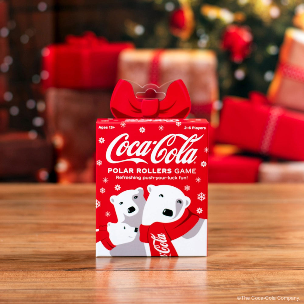 Funko Coca-Cola Polar Rollers tiles display scoring options for competitive players.