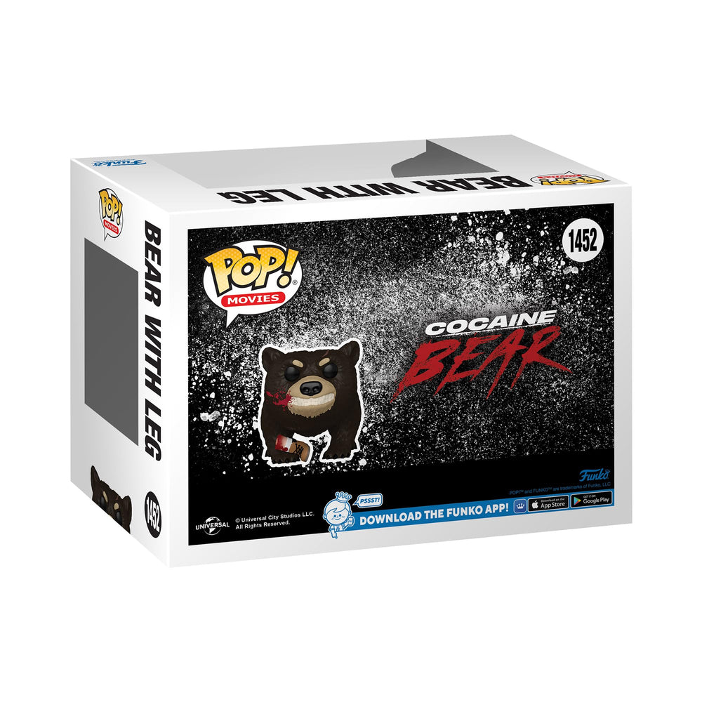Funko Cocaine Bear premium vinyl construction ensures durable display.