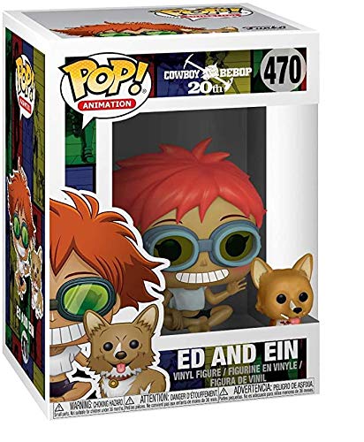 Funko Edward & Ein figure in display box highlights collectibility for fans.