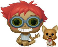 Edward & Ein stylized Funko vinyl with vibrant colors for shelf display.