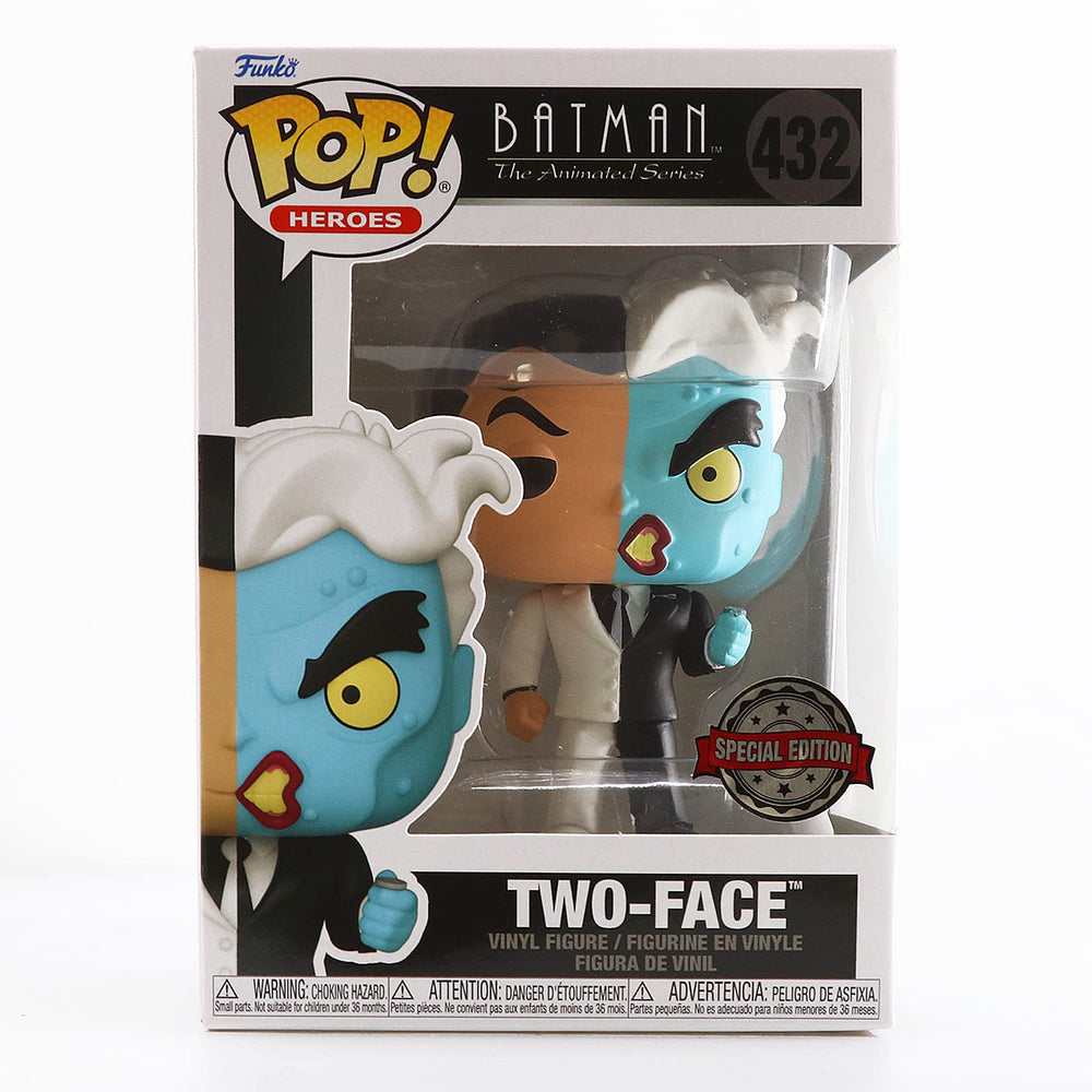 Funko DC Batman Two-Face POP! Vinyl LA Comic Con exclusive, ideal display for collectors.