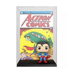 Funko DC Superman Action Comic packaging highlights authenticity and protects the figure.