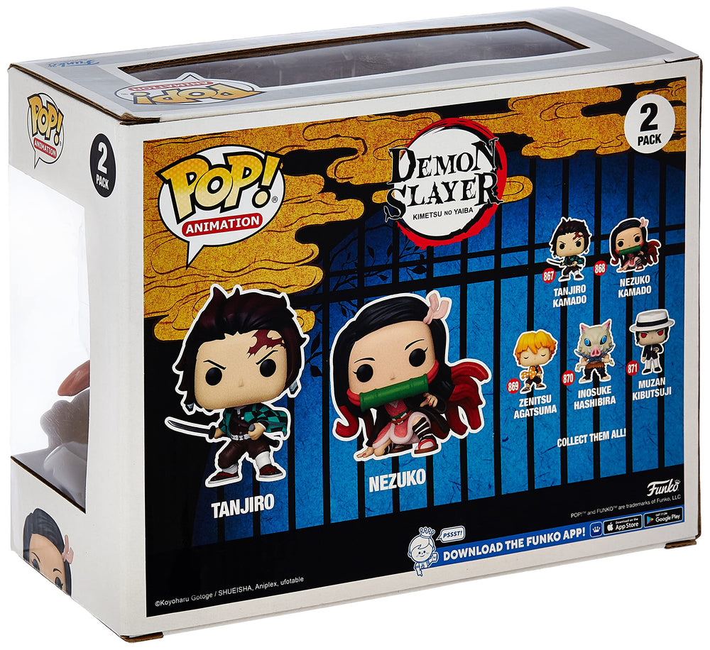 Funko Demon Slayer duo ready for display on your desk or shelf.