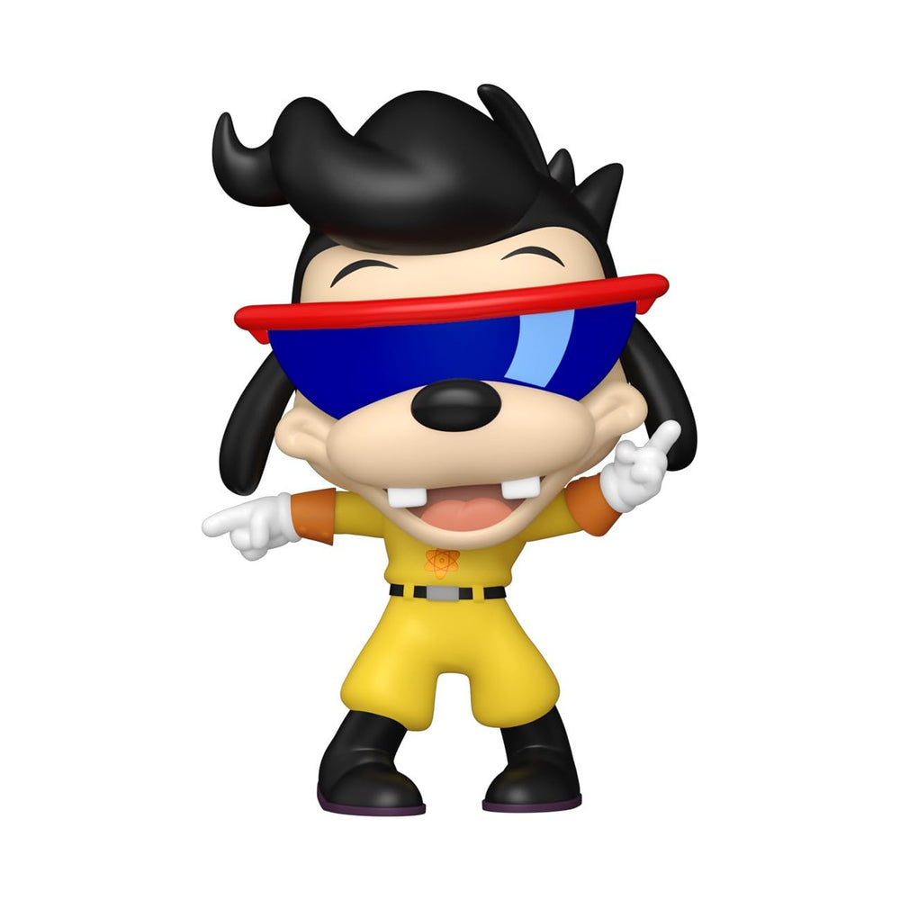 Funko Pop! Disney Max figure side view for shelf display.