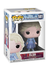 Funko Elsa Pop! Vinyl dress with snowflakes and cape, perfect for display.