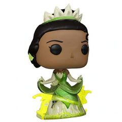 Display-ready Funko Disney Tiana figurine fits a complete Pop! set.