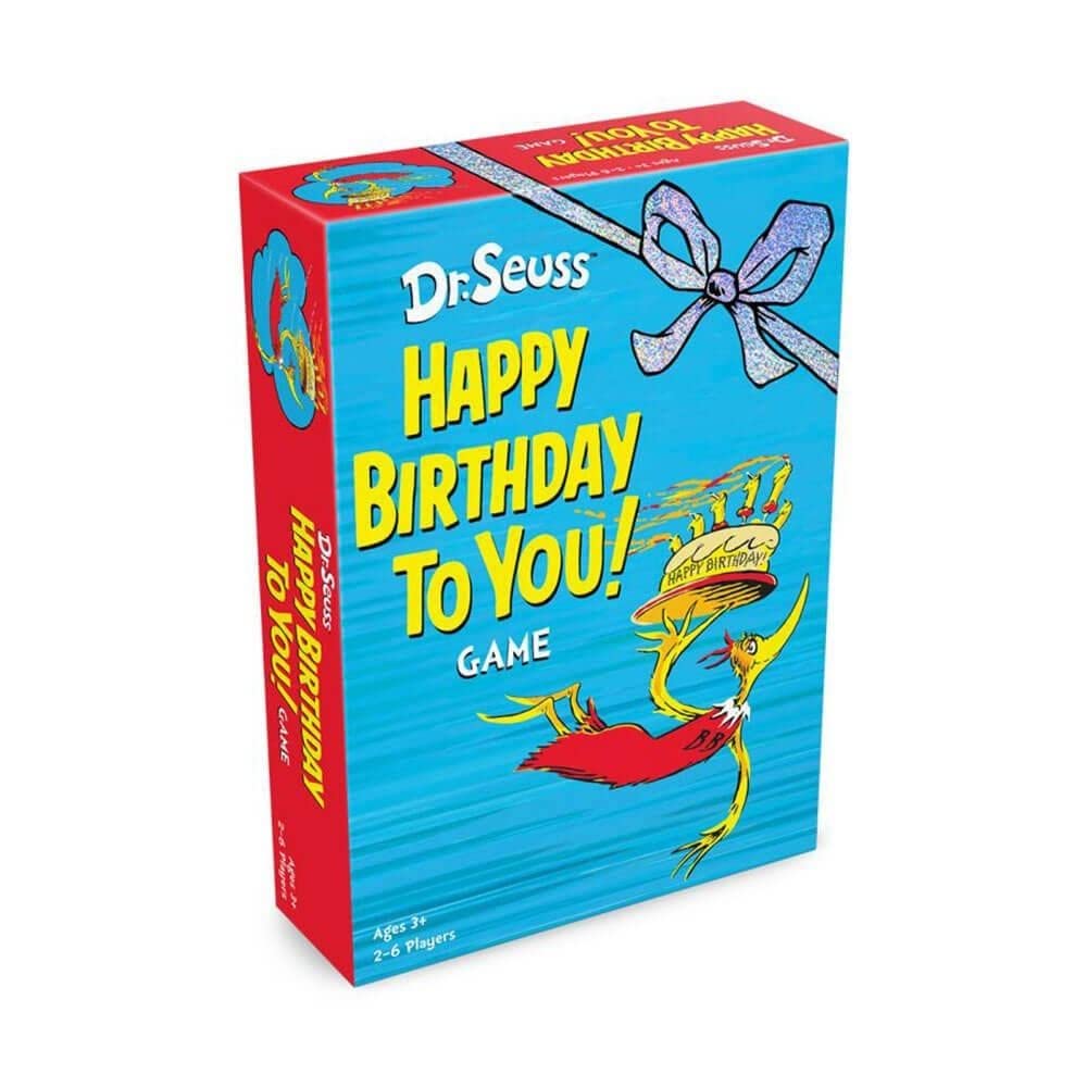 Funko Dr. Seuss Happy Birthday to You! Game playing board with colorful Seuss-inspired art.