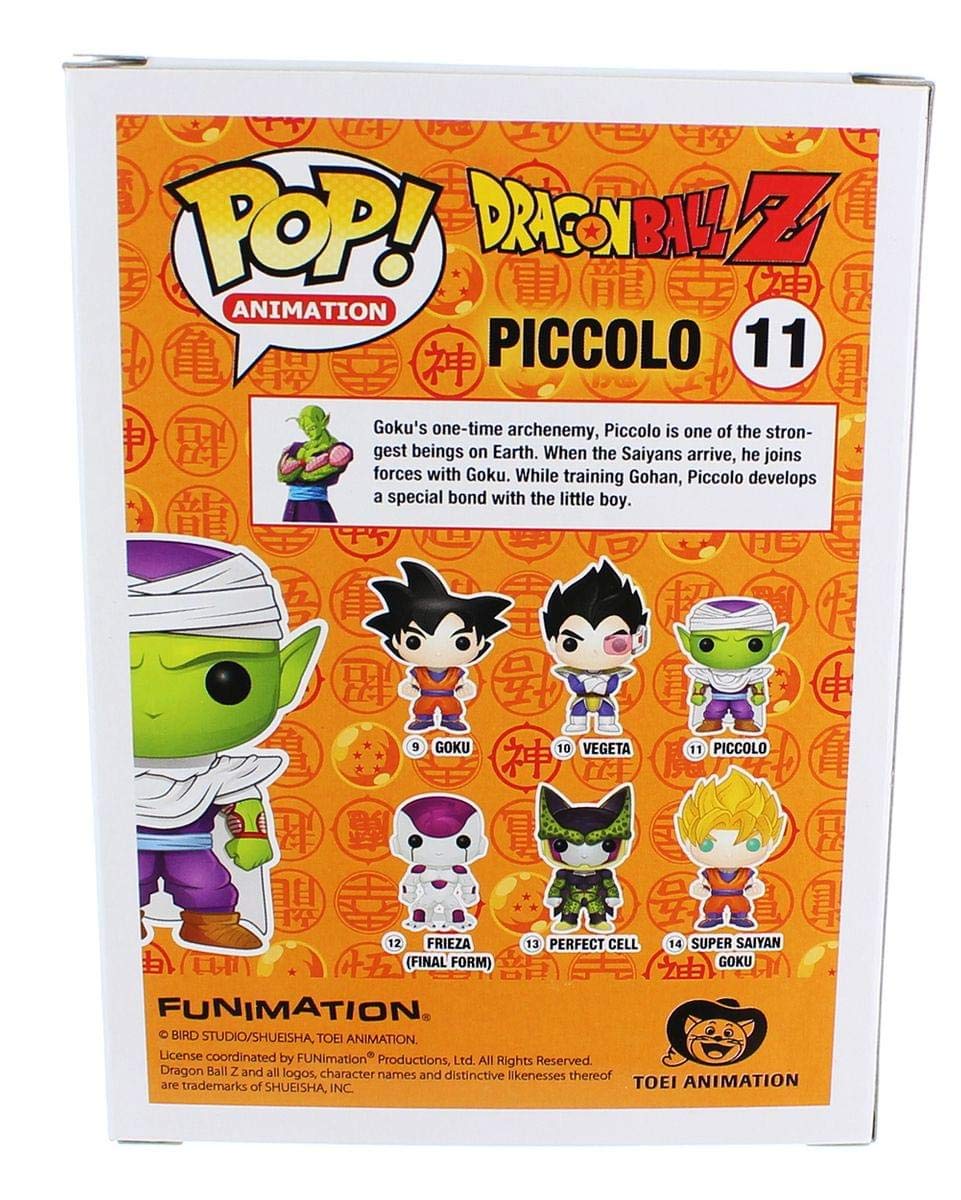 Funko Dragon Ball Z Piccolo Pop side view for dynamic arrangement.