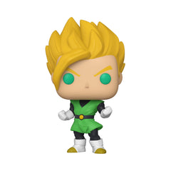 Funko Pop! Dragon Ball Z Super Saiyan Gohan in pose for dynamic desk display.