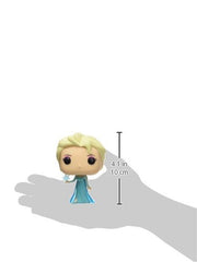 Close-up of Funko Elsa POP! figure face detail highlighting iconic features.