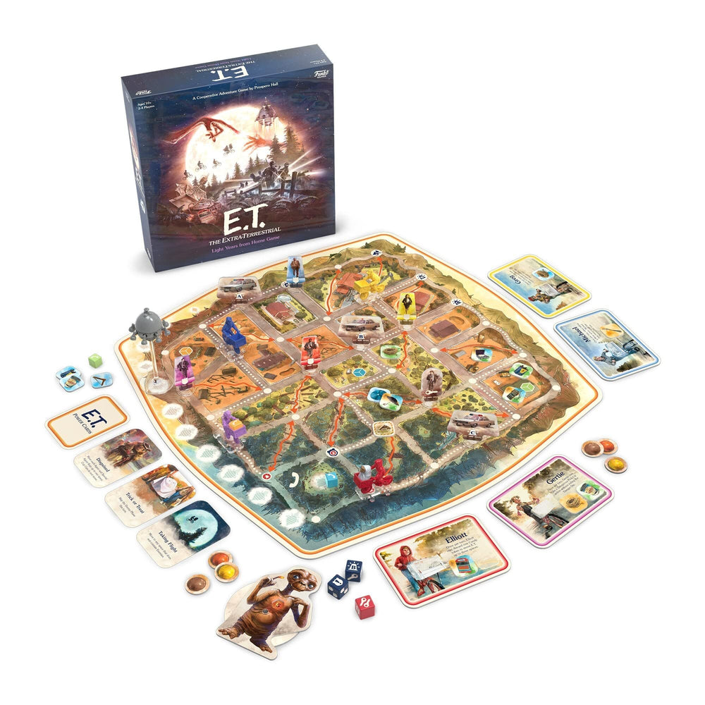 Funko ET device dice with the ET figure for gameplay