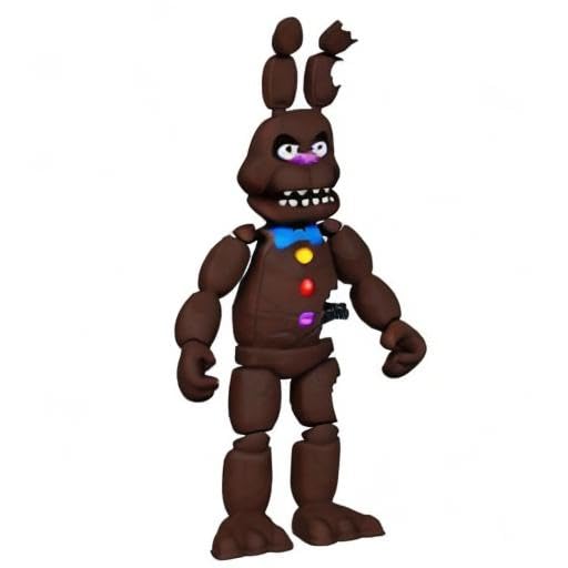 Funko FNAF Chocolate Bonnie close-up, highlights collectible details and vinyl