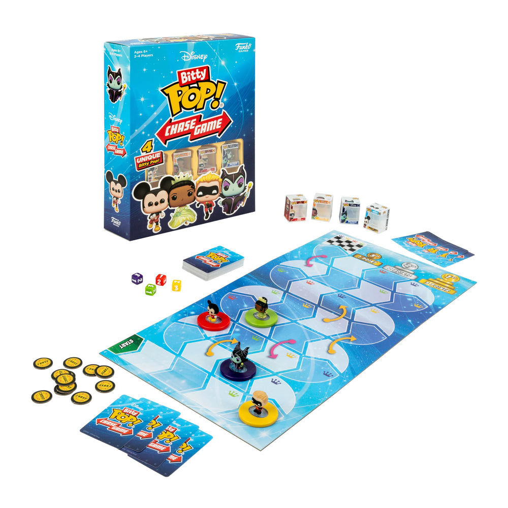 Funko Games Bitty Pop Chase Disney dice roll action speeding up decisions