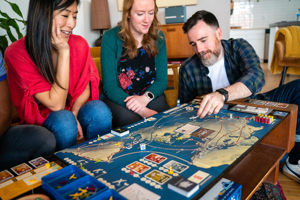 Funko Games Pan Am landing rights cards add negotiation goals