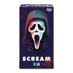 Funko Games Scream The Game Ghost Face figure enhances suspense during play.