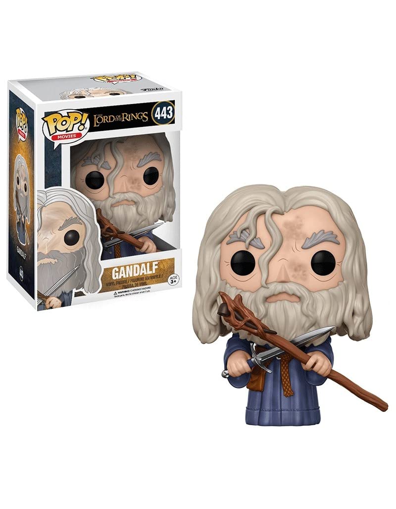 Funko Gandalf POP figure in window box, ideal for shelf display and gifting.