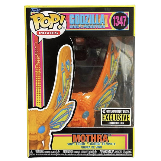 Funko Godzilla Mothra Black Light Pop glow image for vibrant shelf display